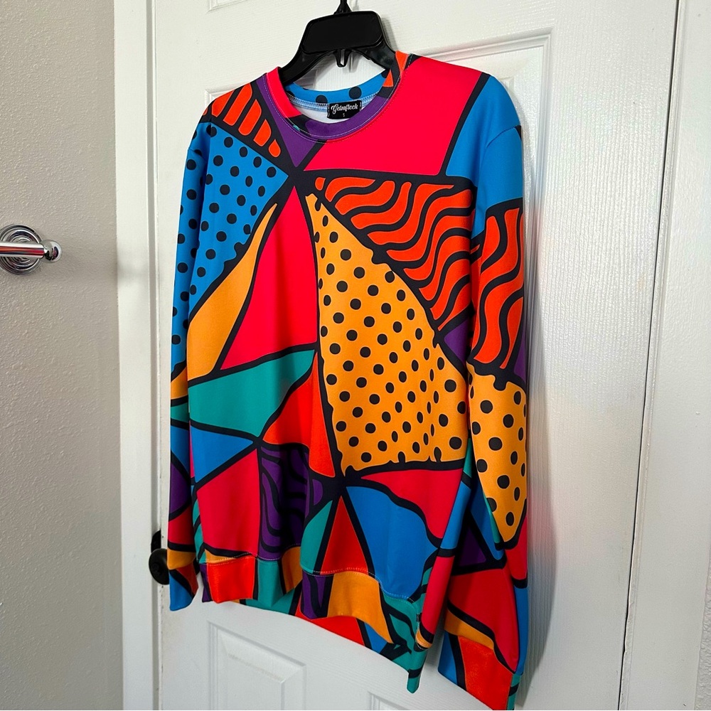 Graphic print long sleeve top